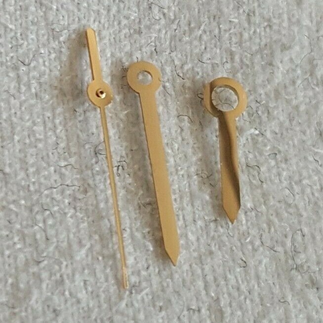 ETA Caliber 956.412, 256.111 Gold Plated Hour, Minute and Center Second Hands