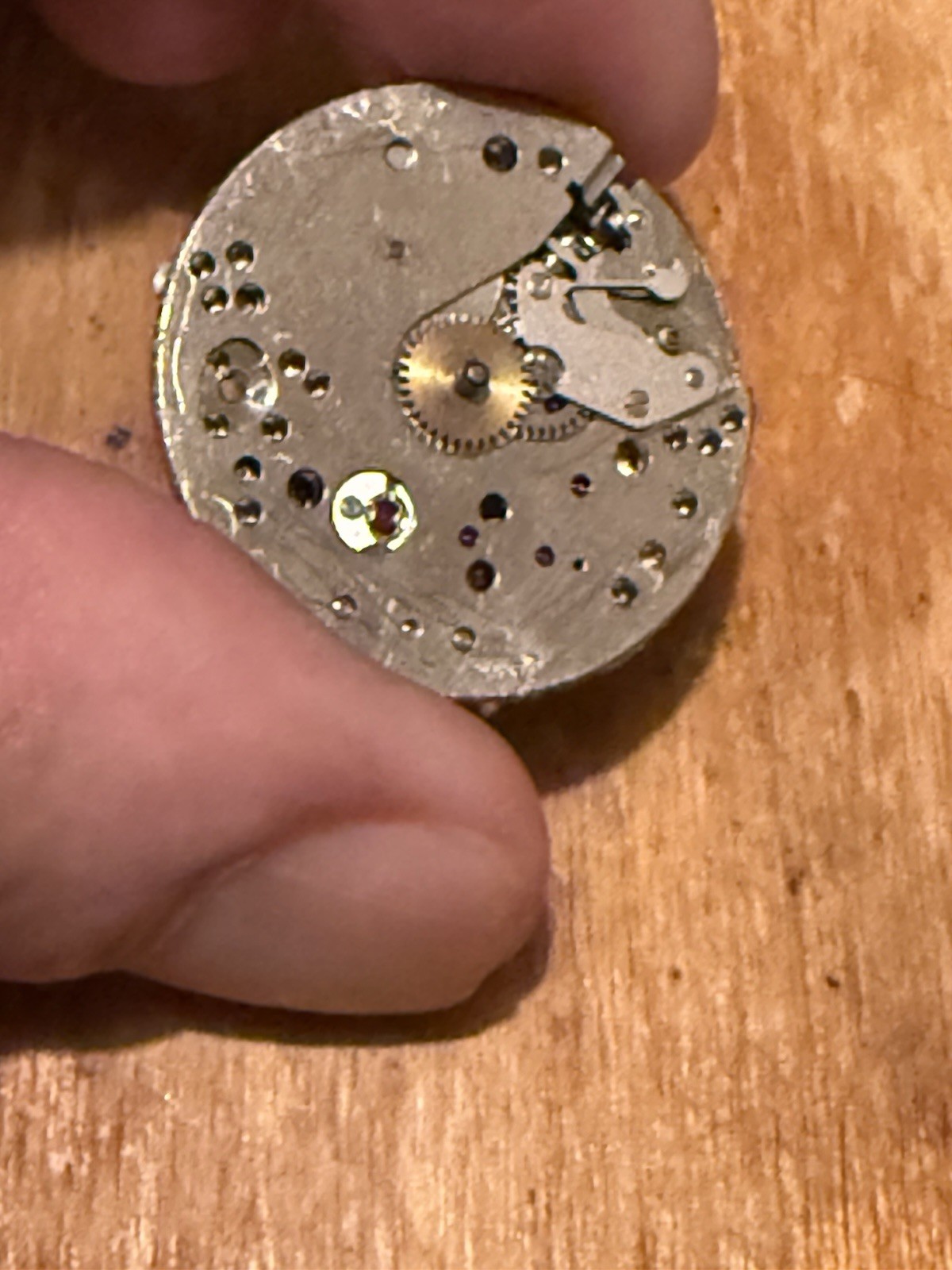 Vintage Wakmann Swiss Cal. Model WOG 17 Jewels Mechanical Watch Movement RUNS