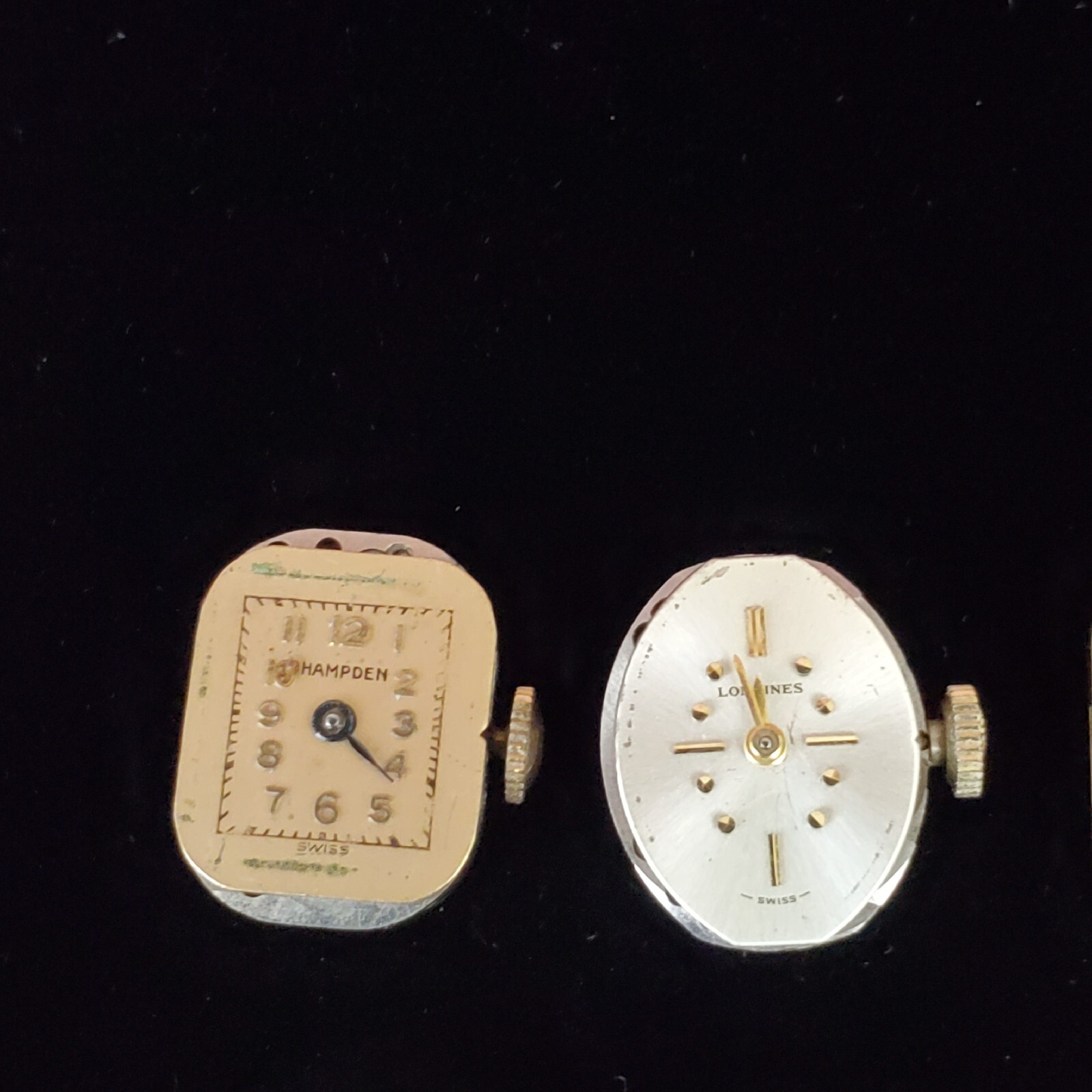 Vtg Ladies Watch Movement Lot Of 8 Bulova Hamilton Longines Waltham 17 Jewels