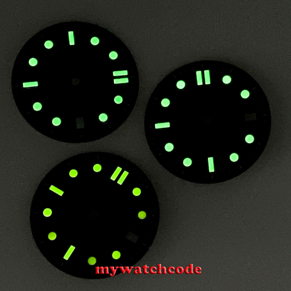 30.9mm blue black white Watch Dial luminous marks for Japan NH35 NH36 Movement