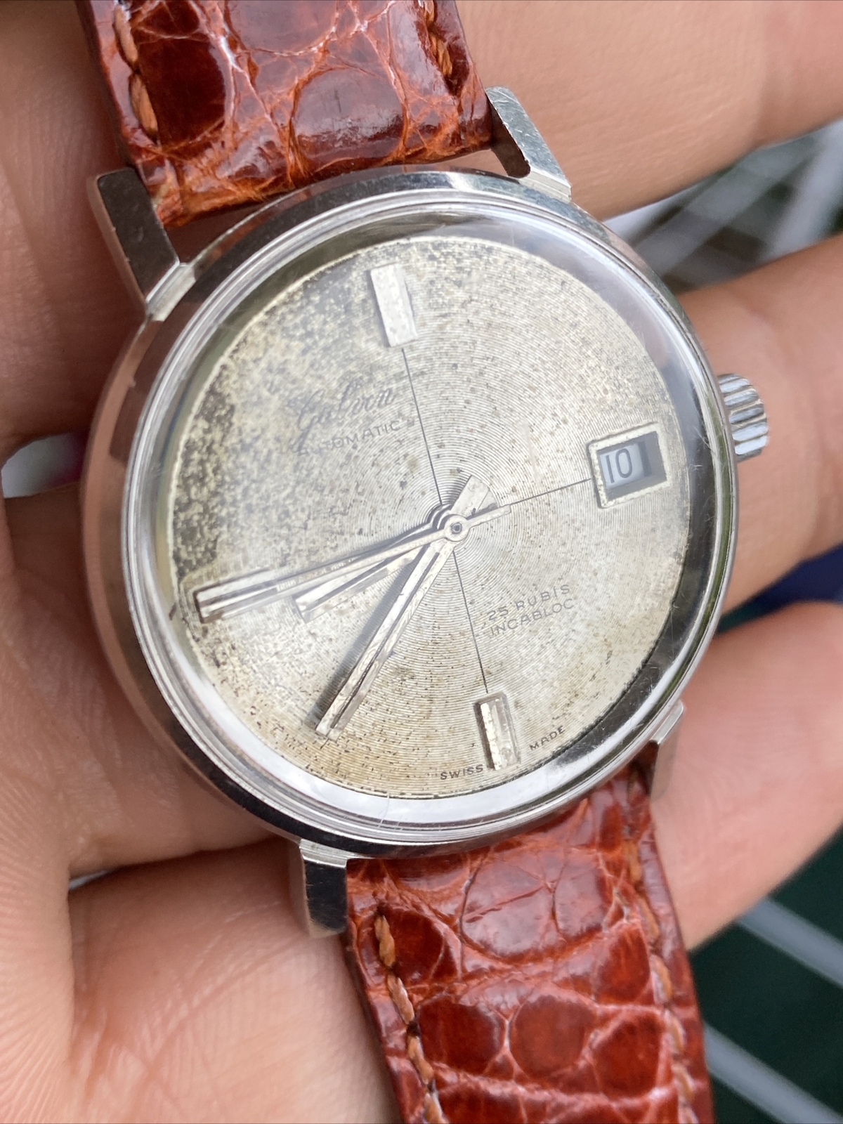 Galvin Automatic As Cal 1700 Vintage Watch Steel Swiss Made Automatic Watch