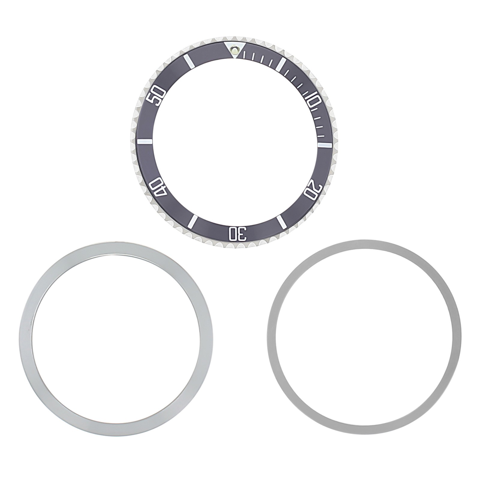 BEZEL & INSERT FOR ROLEX SUBMARINER VINTAGE 5508 5512 5513 5517 1680 WATCH GREY