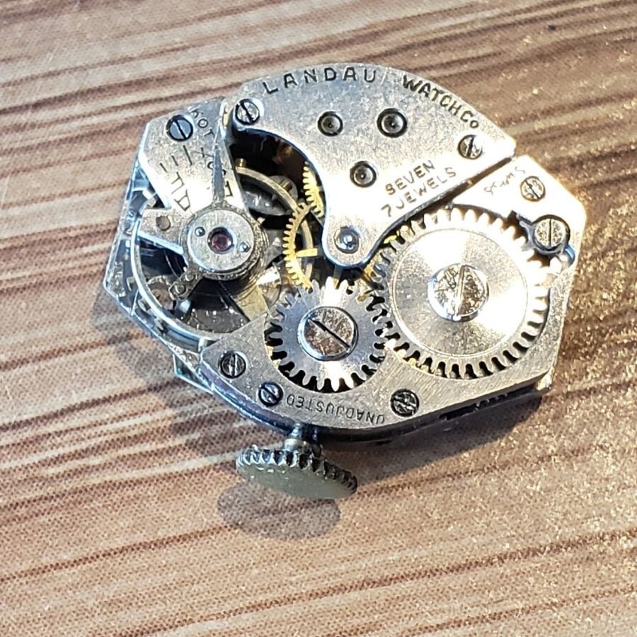 Vintage Empire Landau KOT Watch 7 Jewel Swiss Movement Anchor Case Back WP1