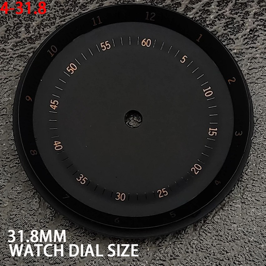 31.8MM Watch Dial No Luminous Water Resistant Literature for NH35 Movement