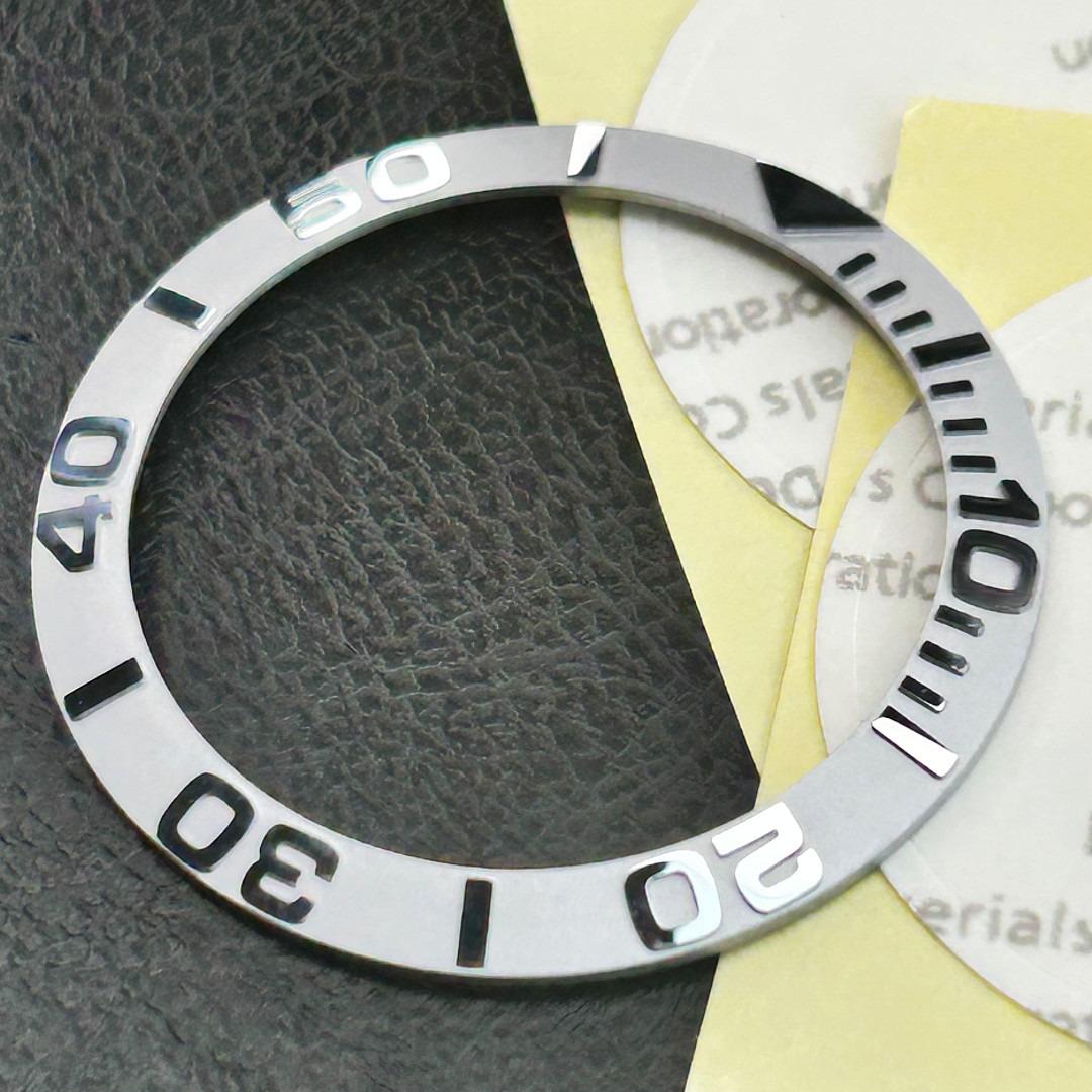 38mm Black Blue White Ceramic Sloped Watch Bezel Insert for 40mm Sub SKX 007 Mod