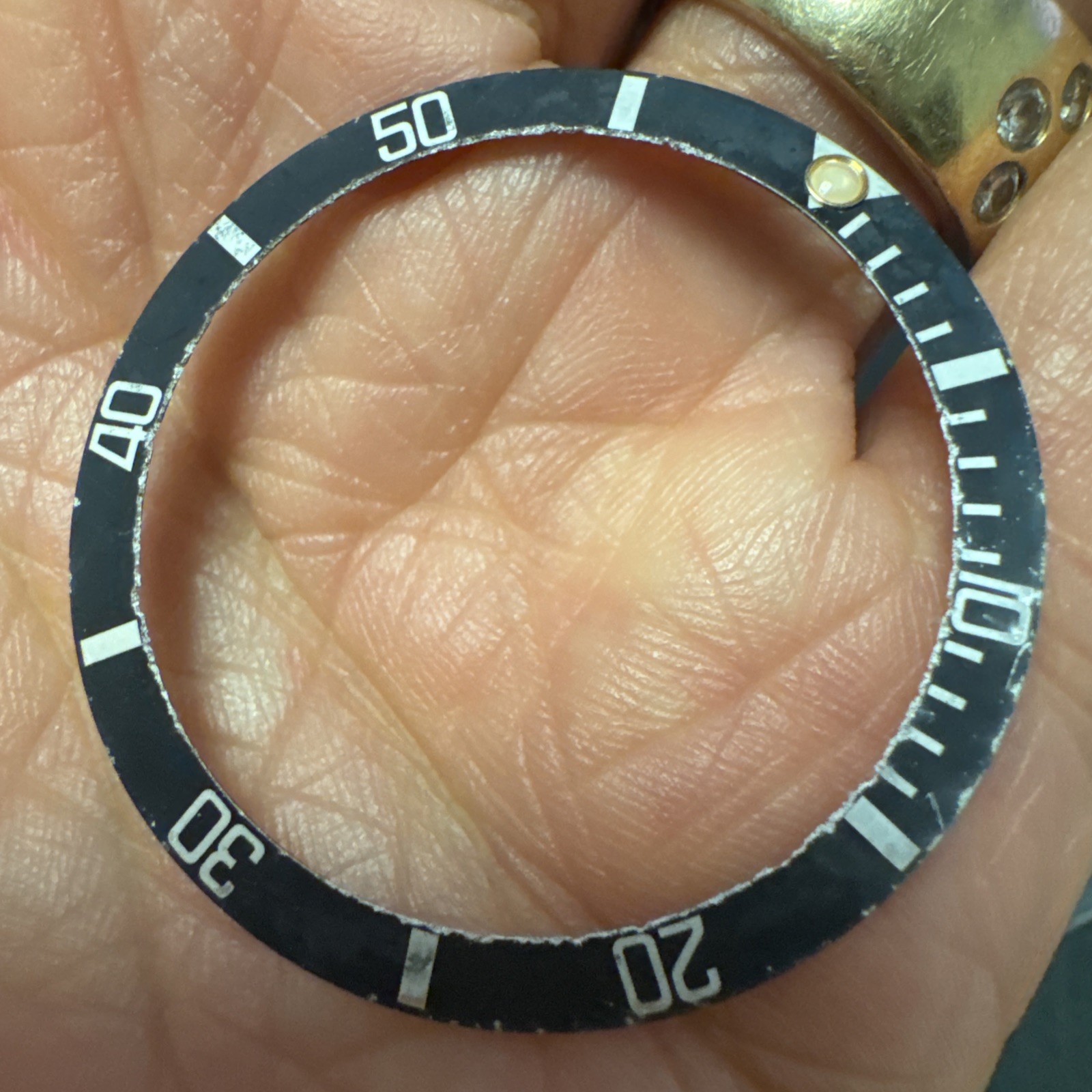 Original Rolex Oyster Submariner Black 16800 16610 16600 16660 bezel Insert (70)