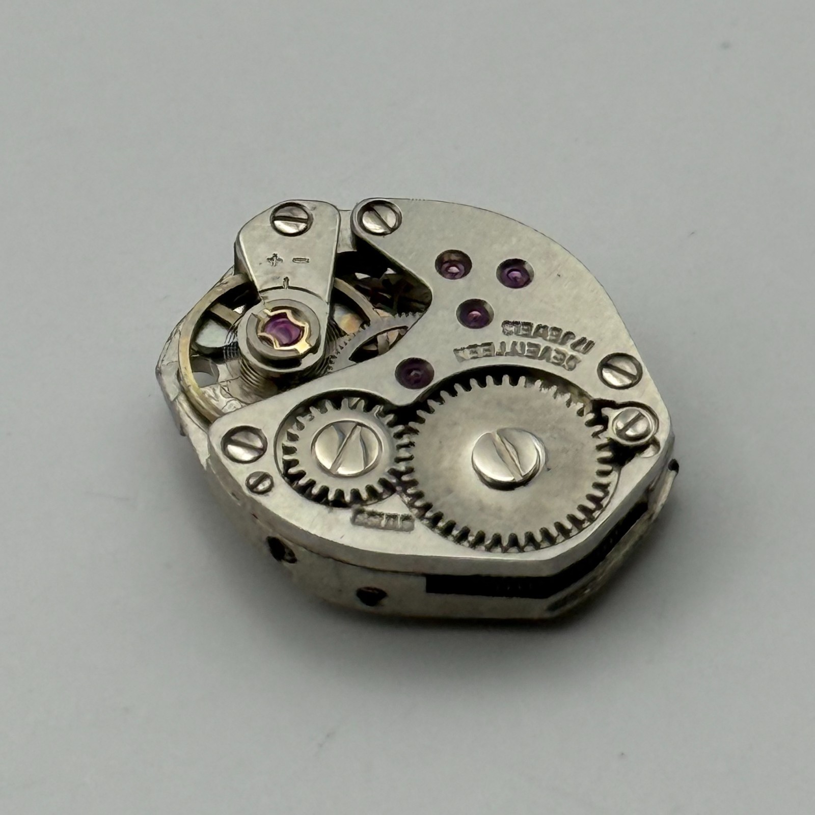 FHF 69-21 Watch Movement Tressa Swiss 17 Jewels Manual Wind Parts Repair 15.3mm