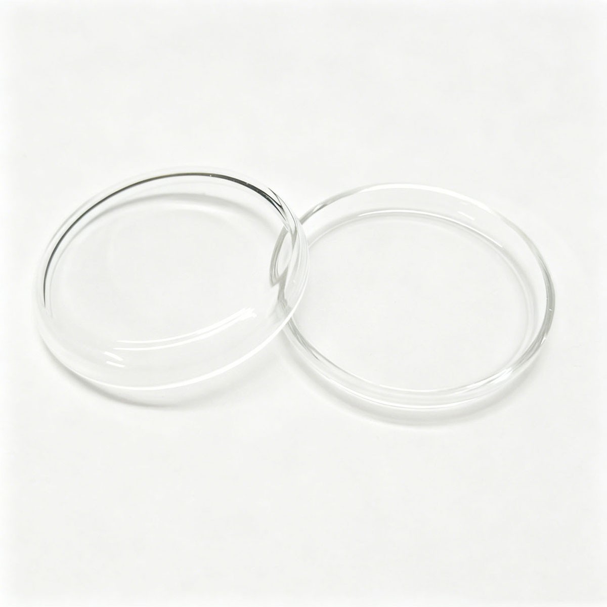 25-34.5mm AR Coated Lid Watch Crystal High Domed Clear Pot Shaped Mineral Glass