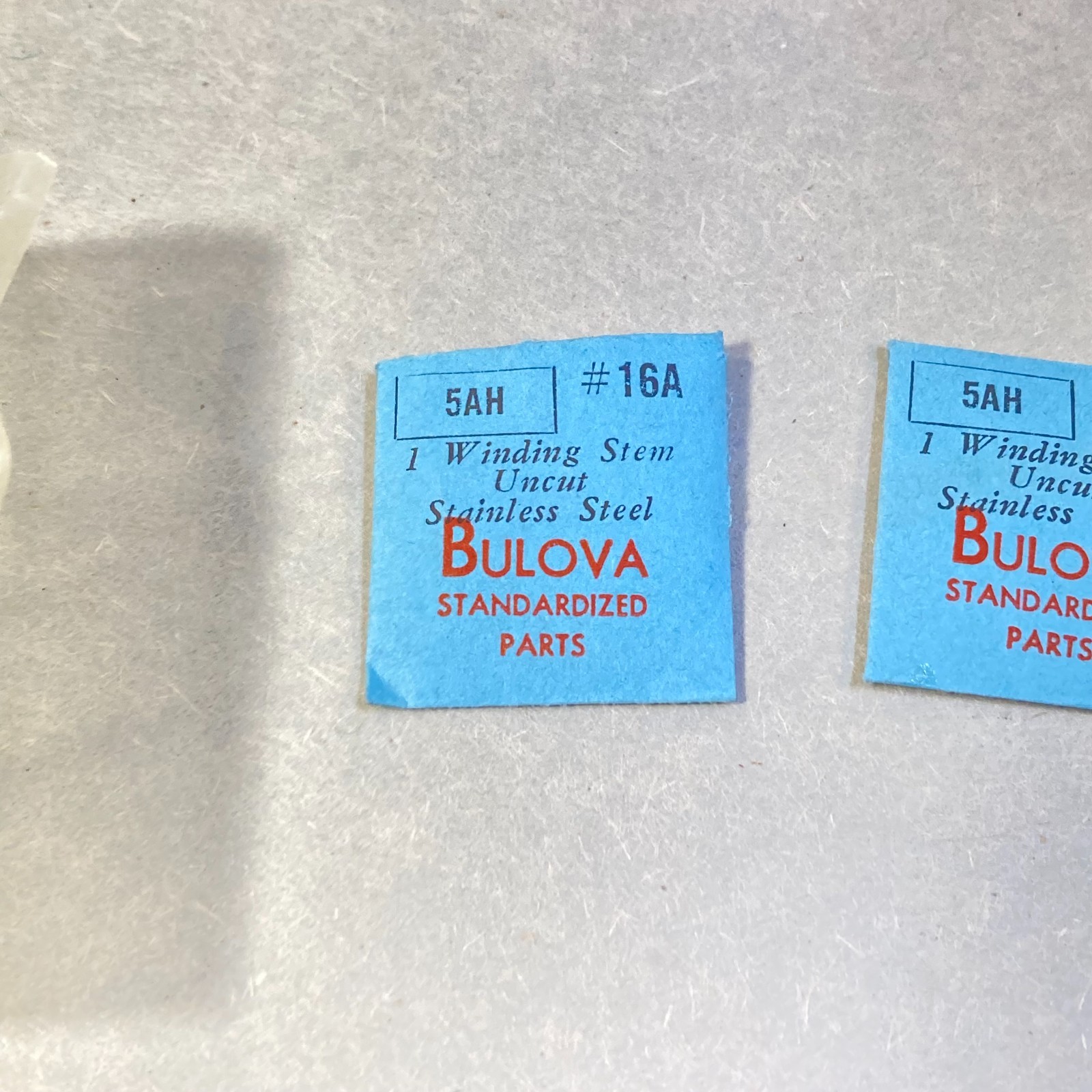 Vintage Bulova Watch Parts 2 Pc Winding Stems 5AH #16A Parts & Repair