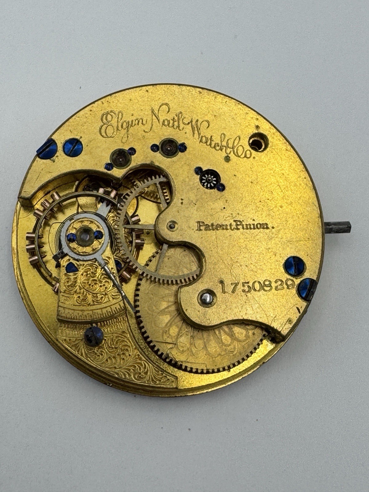 Vintage Elgin 8s 15J Grade 66 Pocket Watch Movement For Parts Or Repair