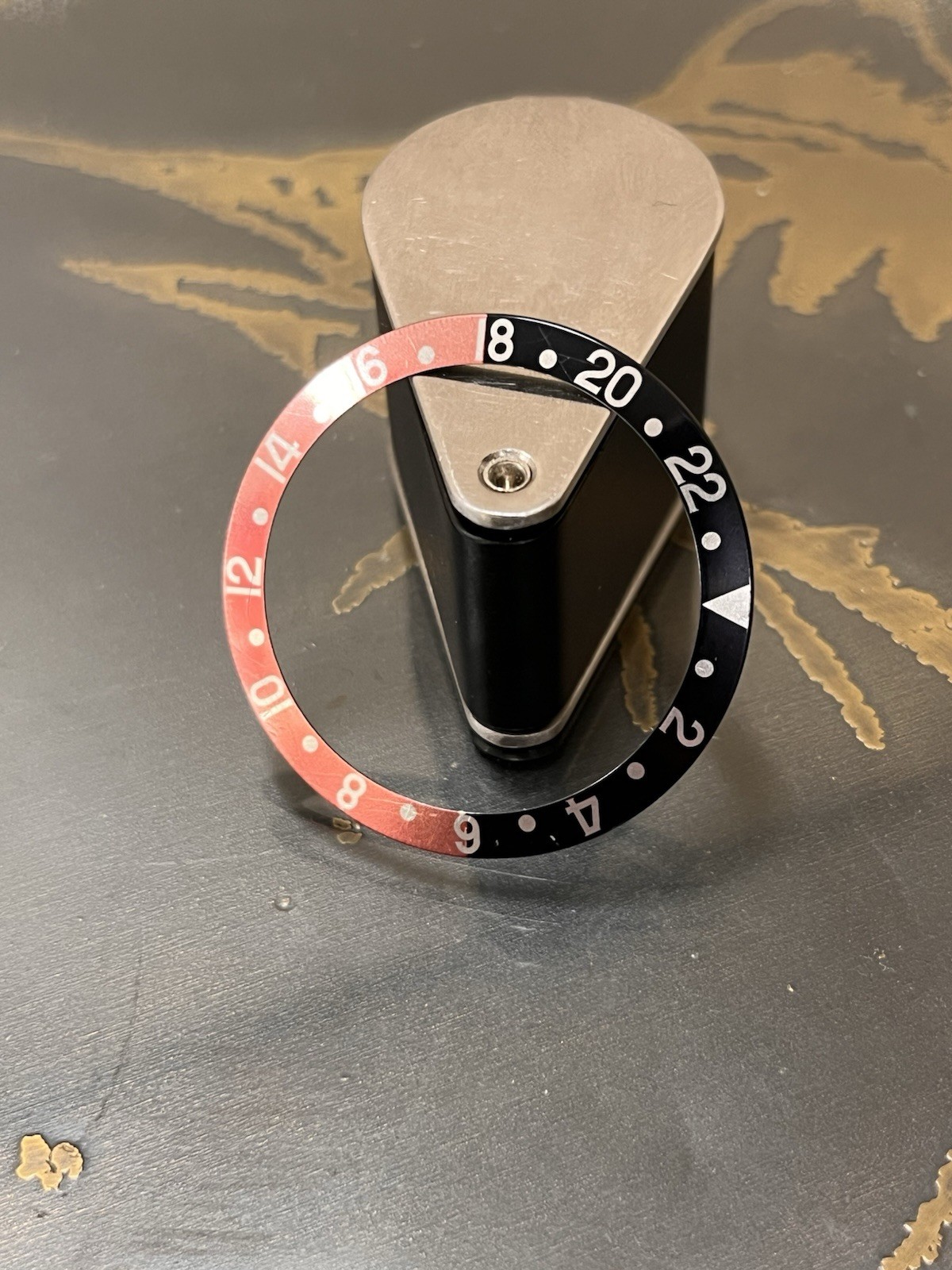 Orig Rolex GMT II Coke Insert Red Black SERIF Faded 16760 16700 16710
