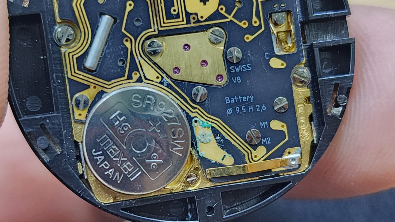 Breitling Aerospace E10.391 Digital Watch Movement With Black Dial