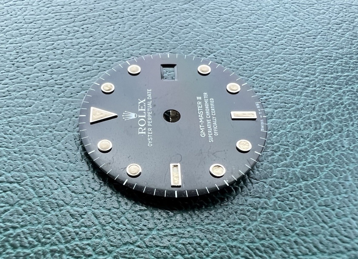 Genuine Rolex GMT-Master II Black Dial with Tritium Markers OC#1494