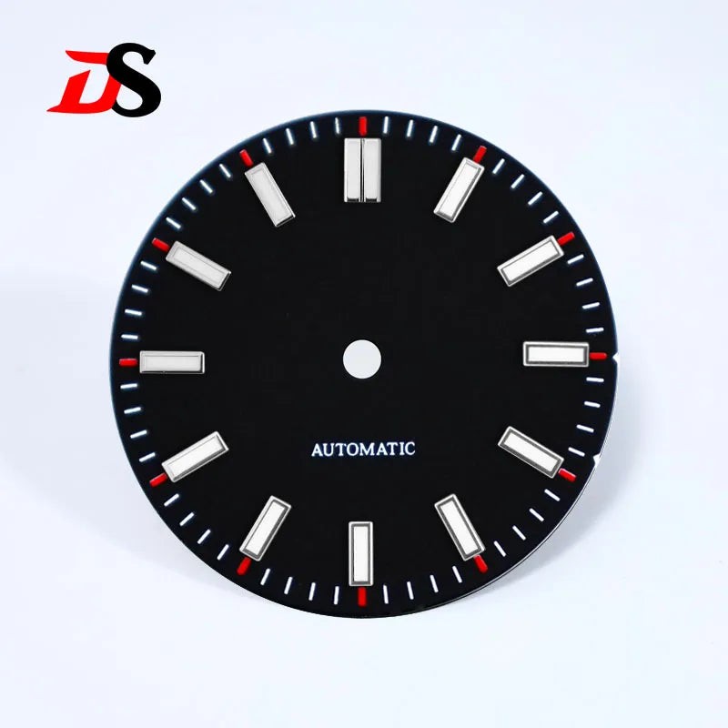 DS Matte 28.5mm Sunburst Dial BGW9 Orange-Index NH35 SKX007/009 Can Custom Logo