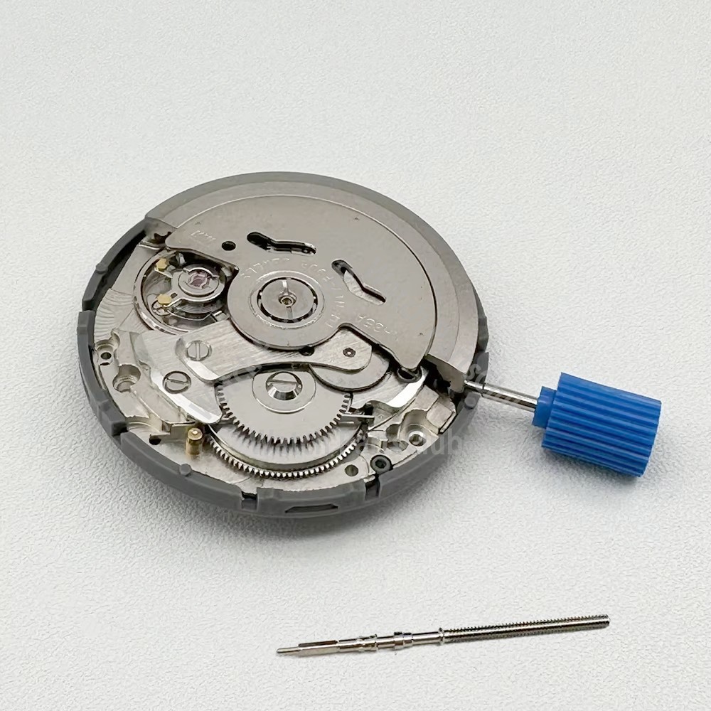 NH35 NH35A Automatic Mechanical Movement White Datewheel Black Text Crown at 3.0