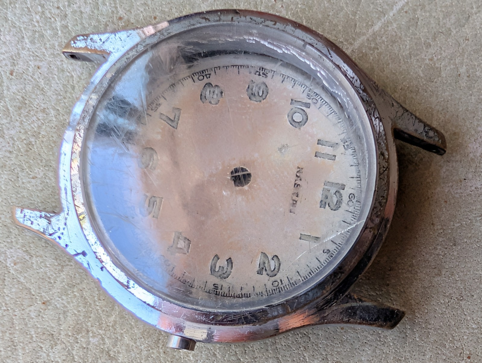 Vintage 1960’s Nassau Sportsman Midsize Watch CASE/CRYSTAL/SWISS ONLY DIAL COMBO