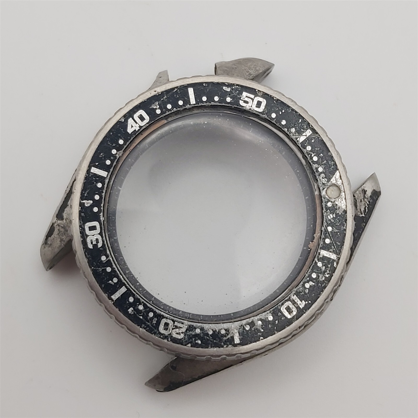 USED POLISHED SEIKO 4205 0155 MIDSIZED WATCH DIVER CASE AND BEZEL KIT BVT06656