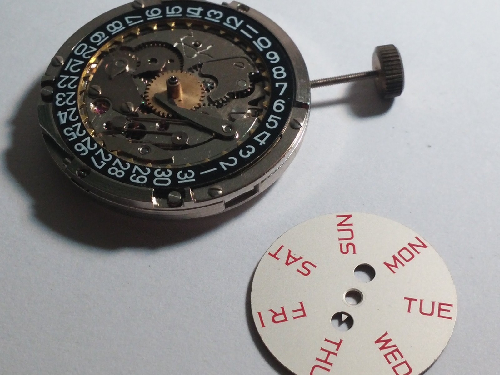 Gruen 512CD Day/Date Movement, 17 jewels, wind watch, RUNS