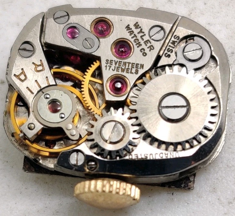 Rare Wyler Incaflex High Grade ETA Cal. 1045 17 Jewel watch movement Running