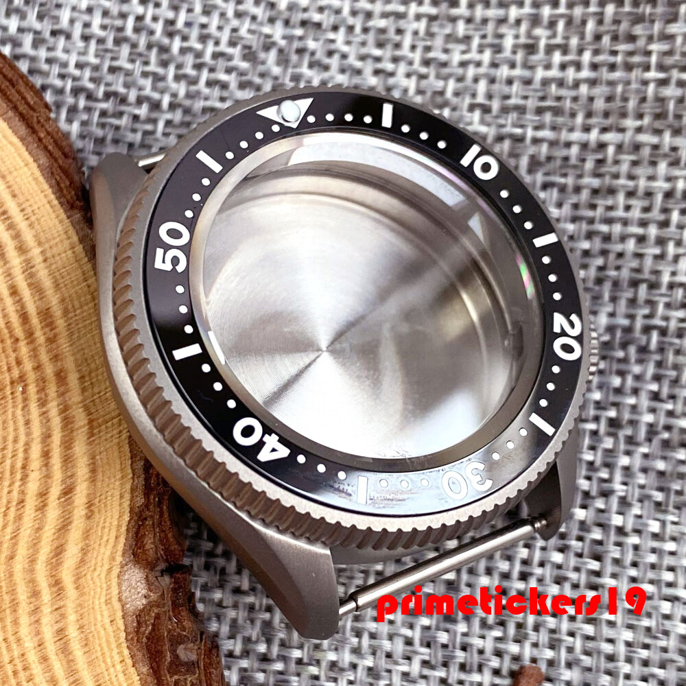 Titanium 37mm Dive Watch Case 3.8 Crown Sapphire 120 Click Bezel Fit NH35 PT5000
