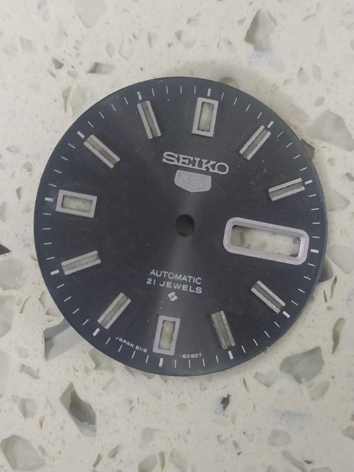 Original SEIKO 5 AUTOMATIC 6119-8080 BLACK DIAL Part Used