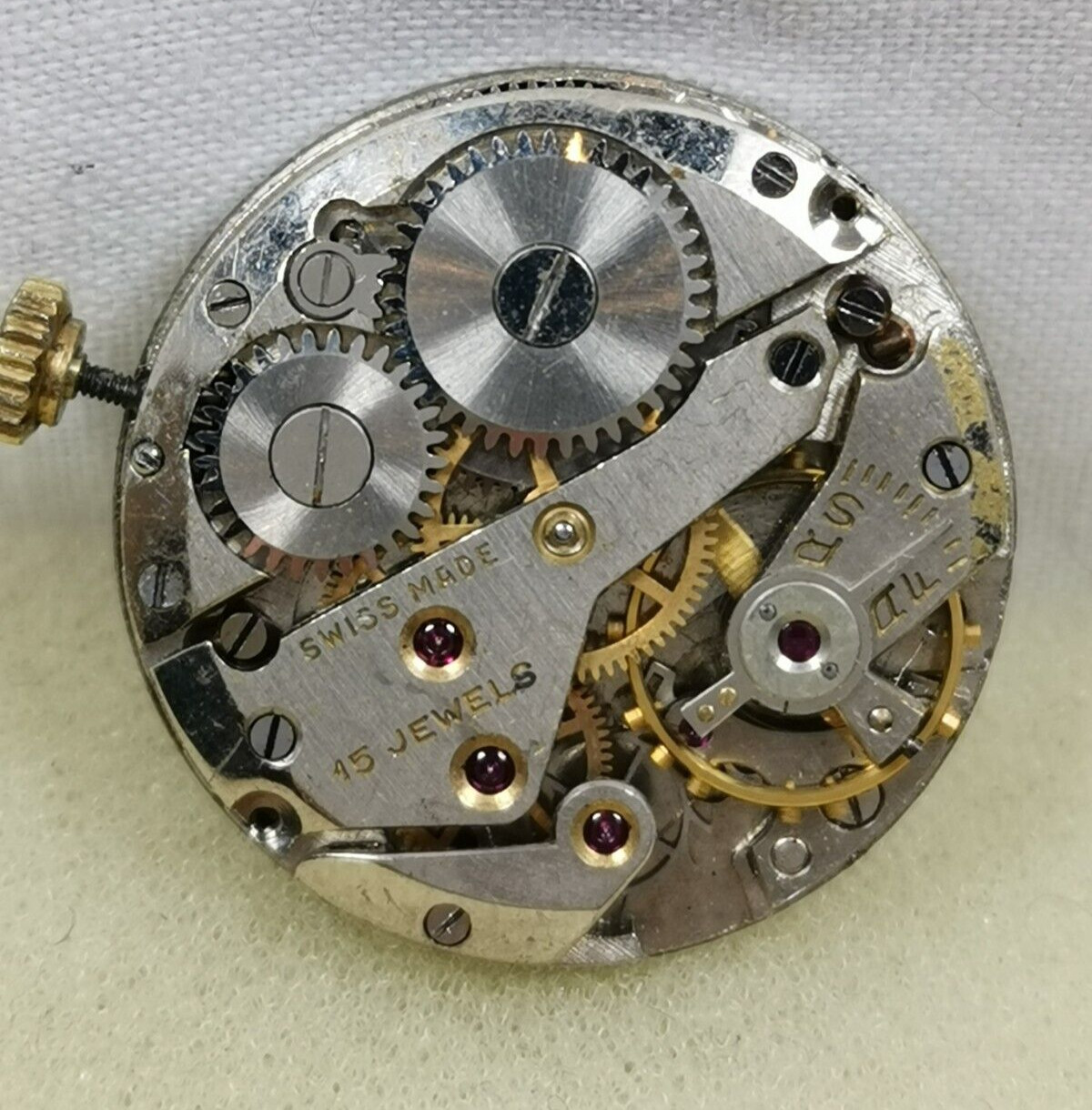 Invicta 15j Cal. AS 984 Swiss watch Movement Spare parts or Repair!