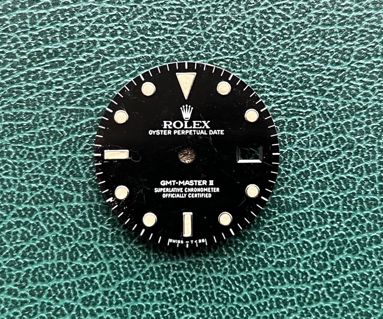 Genuine Rolex GMT-Master II Black Dial with Tritium Markers OC#1494