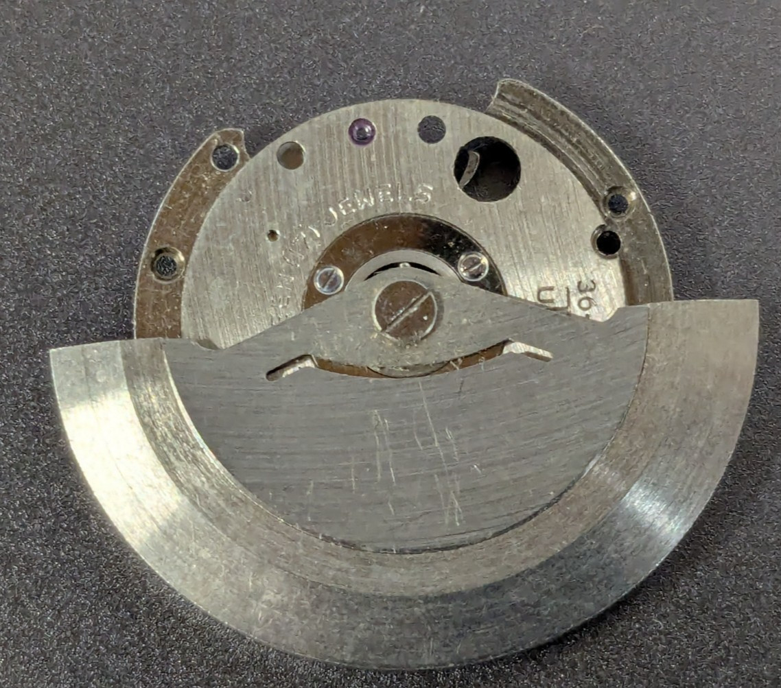 UT Unitas Automatic Watch Rotor Partial Winding Assy – Oscillating Weight – Used