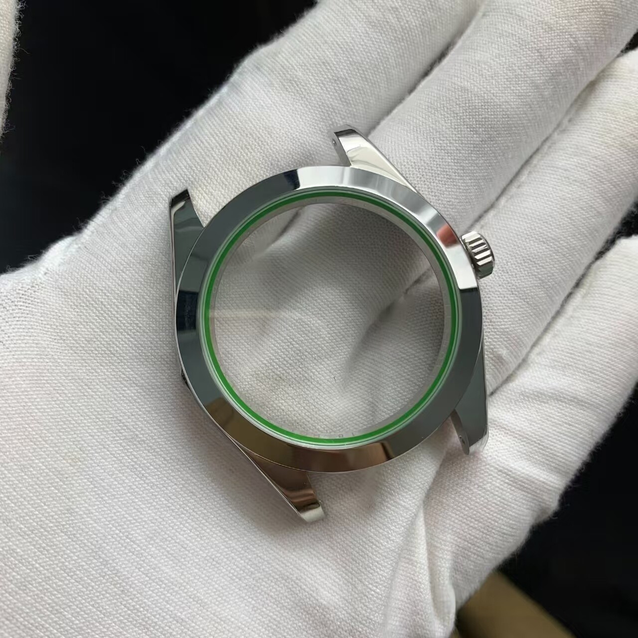 DIY SET for R 2824 watch case + dial + hands + Stainless Steel Strap 40mm