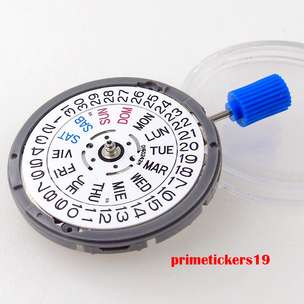 Genuine NH36A Watch Automatic Movement English Spanish Week Date Display Wheel