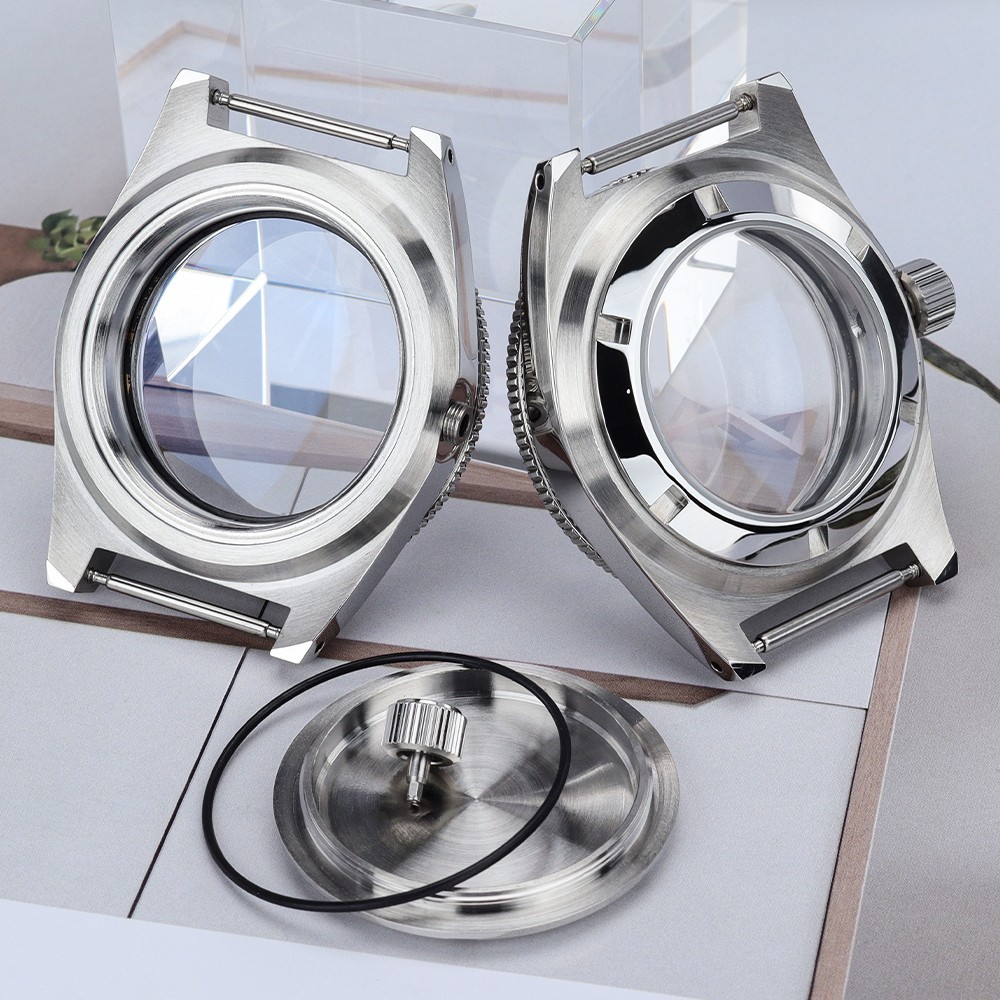 STEEL Diver Bezel 40mm Watch Cases Sapphire 62MAS Style For Seiko NH35 Movement