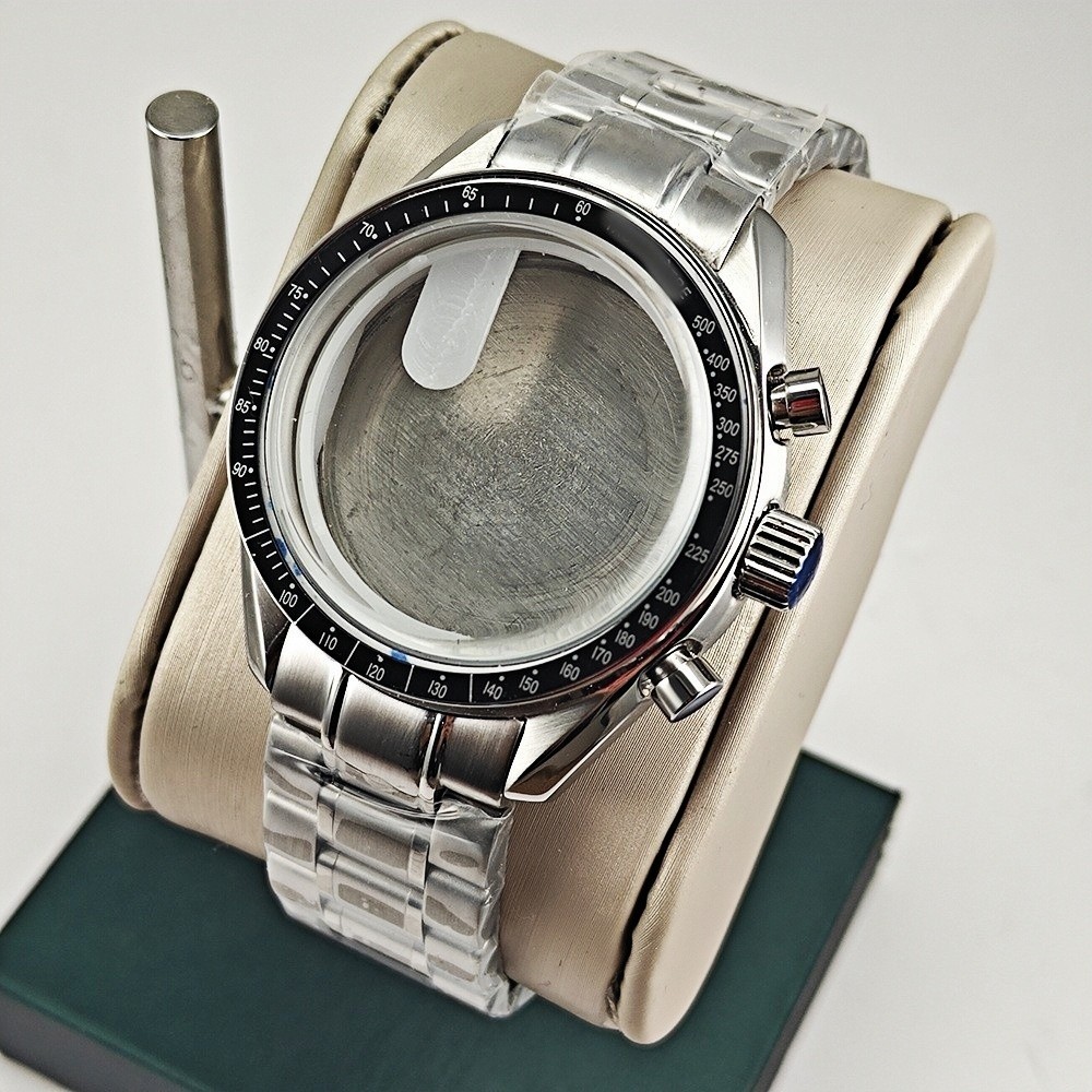 40mm Watch Case + Strap Set For VK63 VK64 Movement Steel