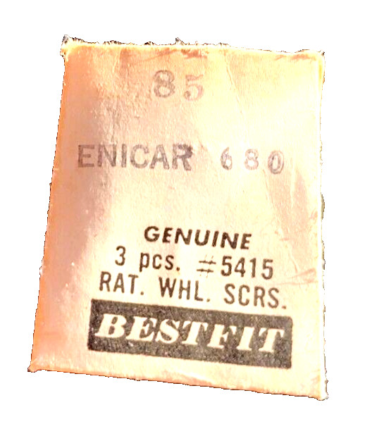 Enicar 680 Ratchet Wheel Screws watch part #5415 “2” screws fits 1503 210 672