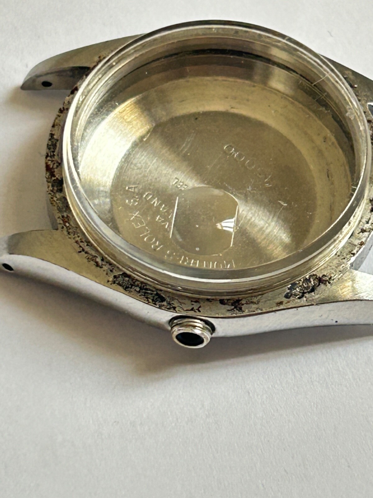 Vintage Rolex men Oyster Date Perpetual steel case Ref 15000 without bezel