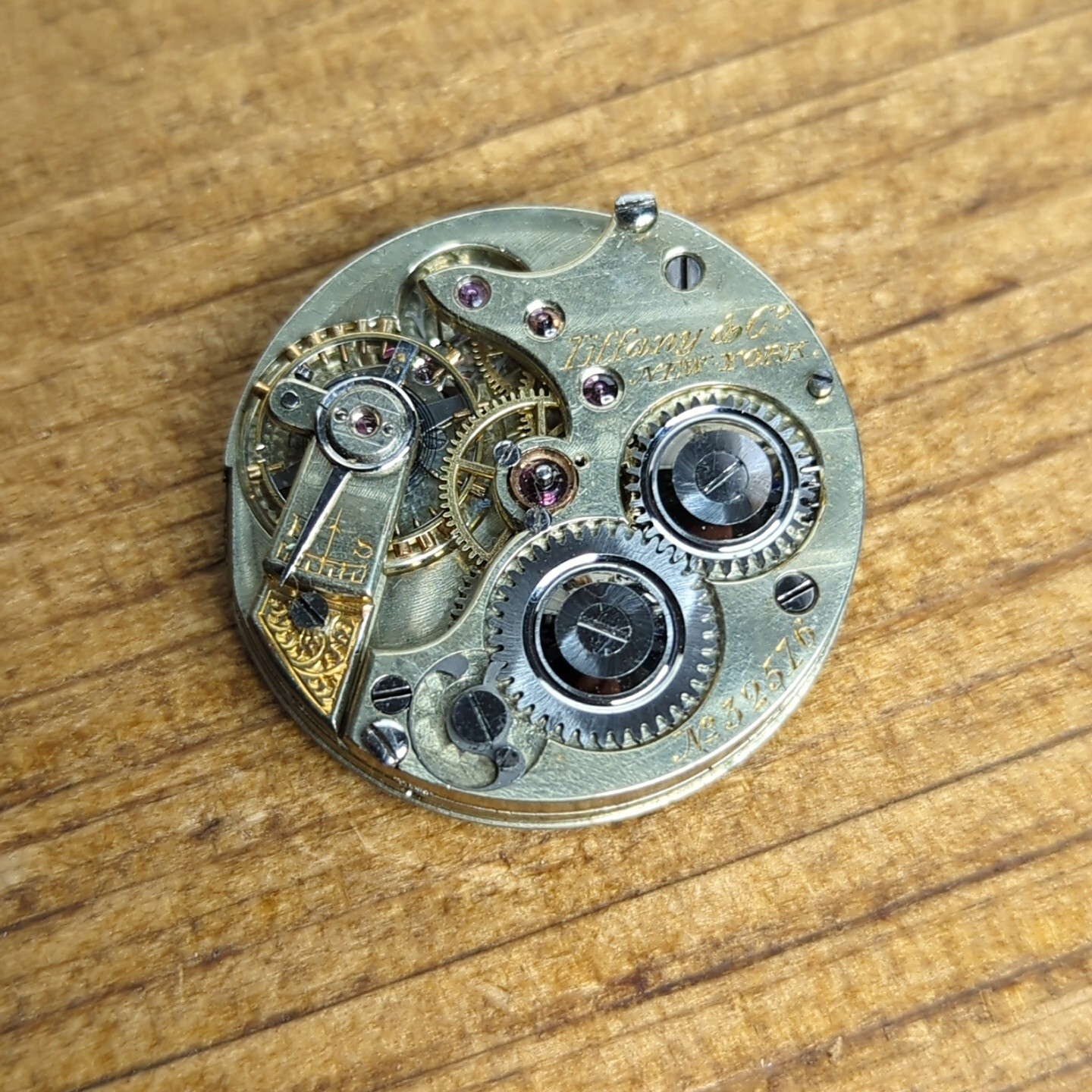 Aggasiz for Tiffany & Co New York Pocket Fob Watch Movement for Project (F229)