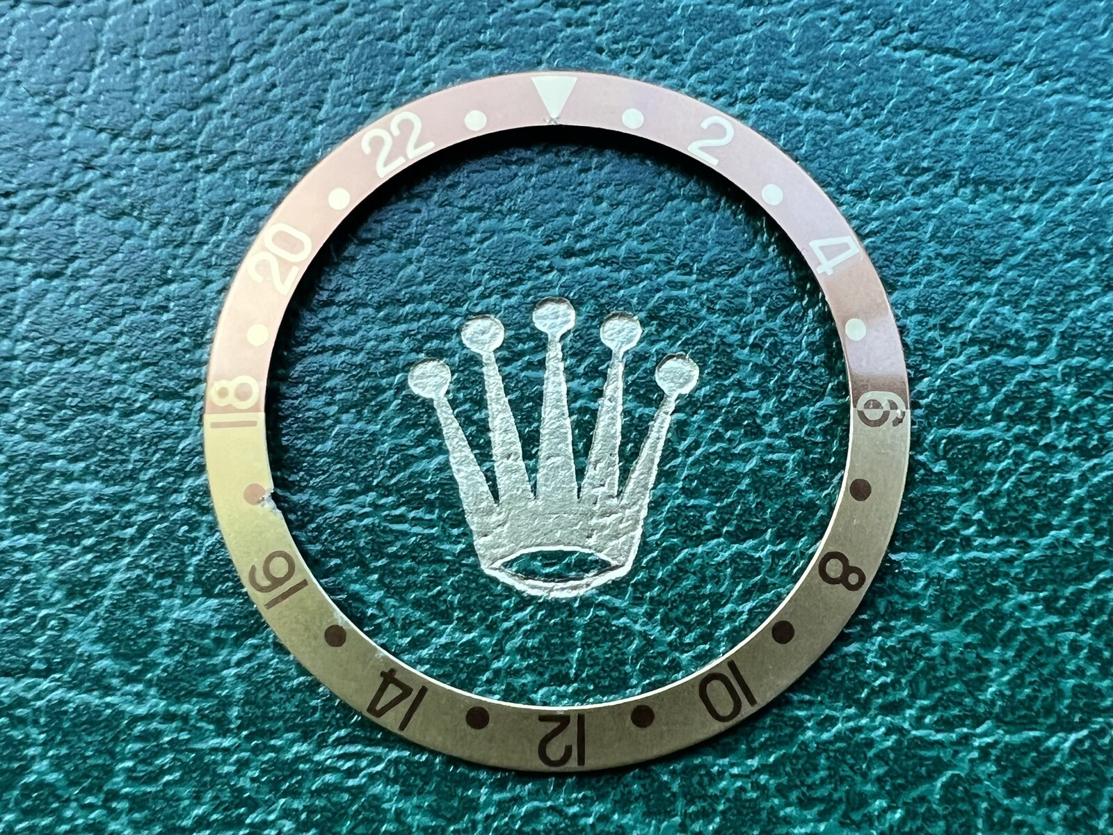 Authentic Rolex GMT-Master II 16713 16718 Sapphire Root Beer Bezel Insert – #901