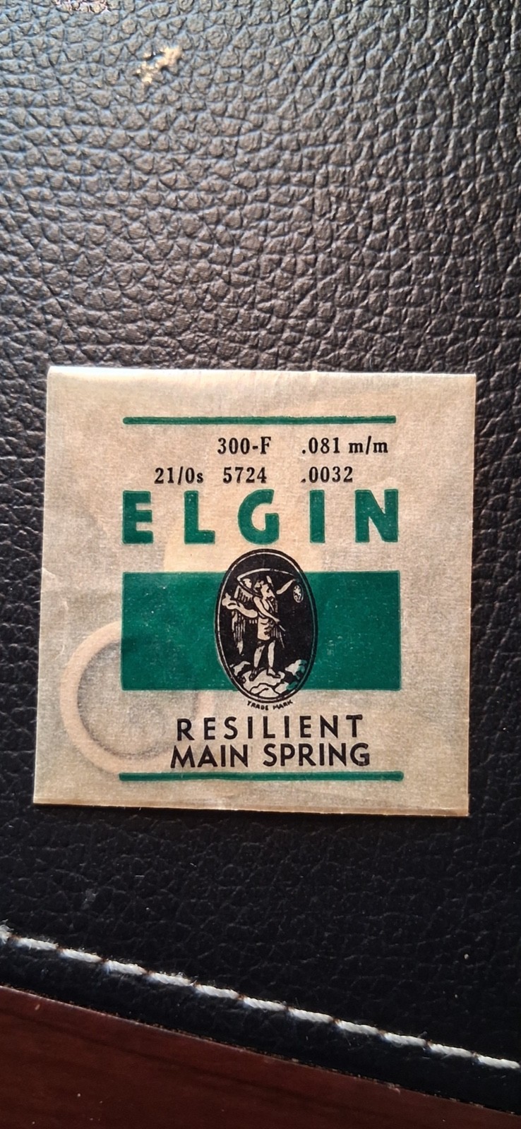 Elgin Resilient Mainspring No. 5724 300-F