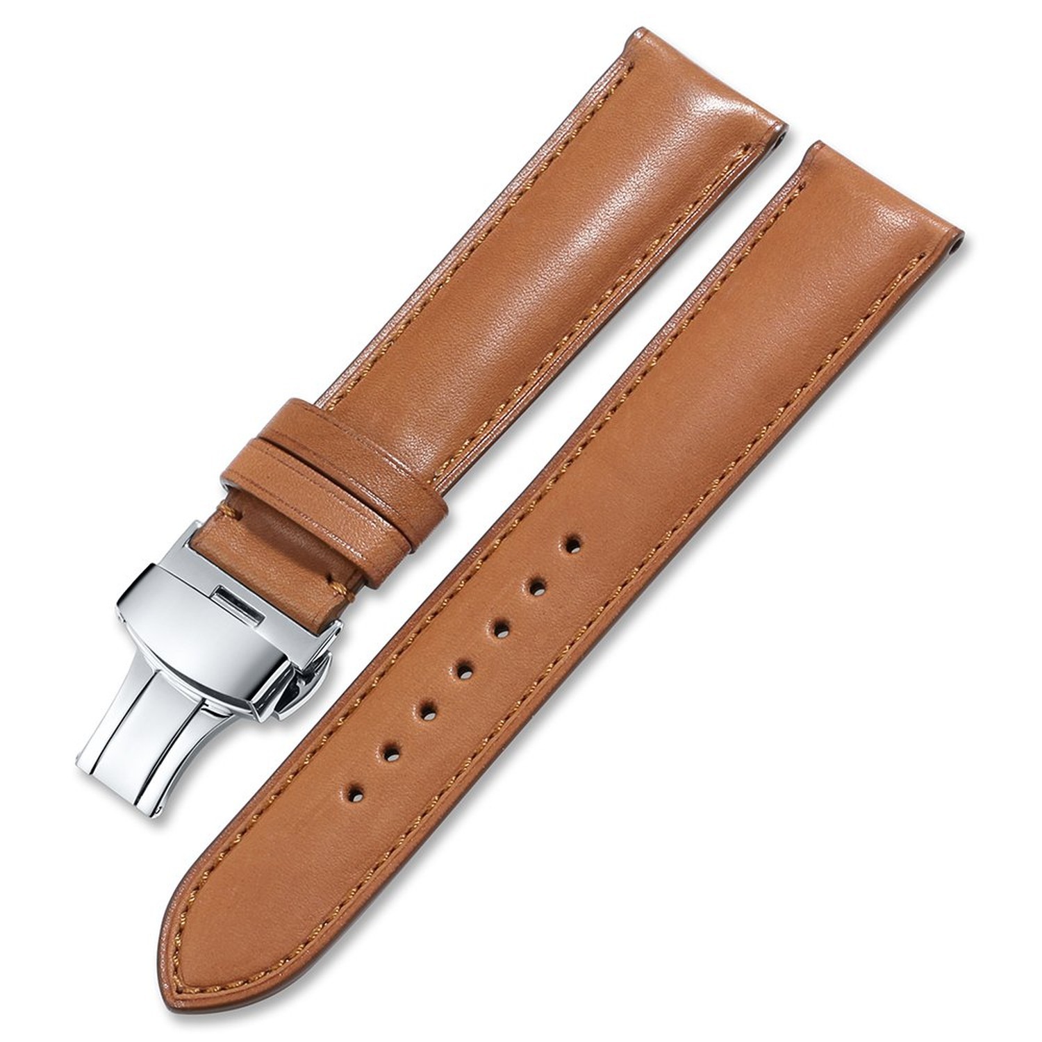 iStrap Quick Release Watch Band – Top Grain Leather Replacement Quickfit Stra…