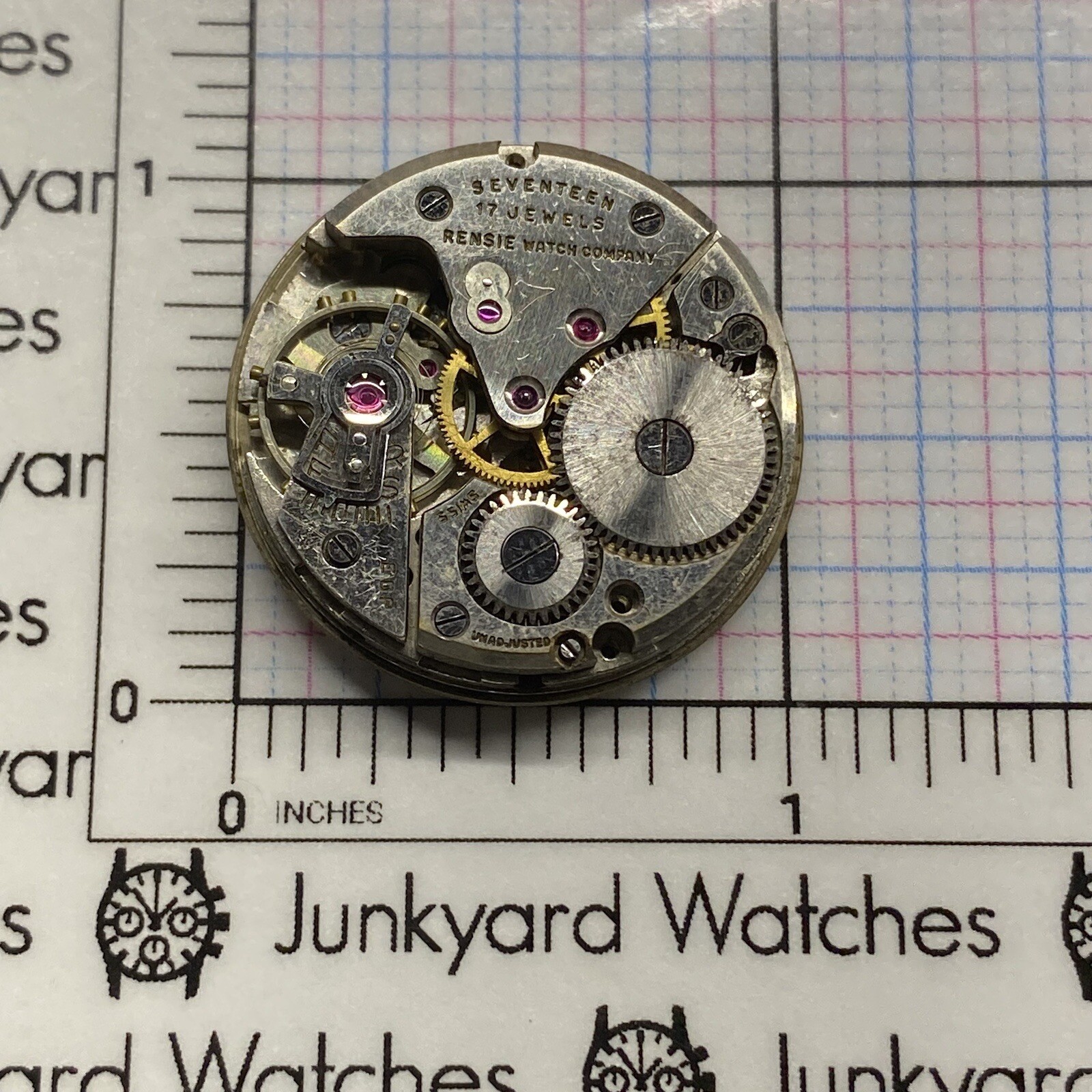 Vintage Seeland Rensie Movement Repairs Parts 17 Jewels Swiss Spares F 400