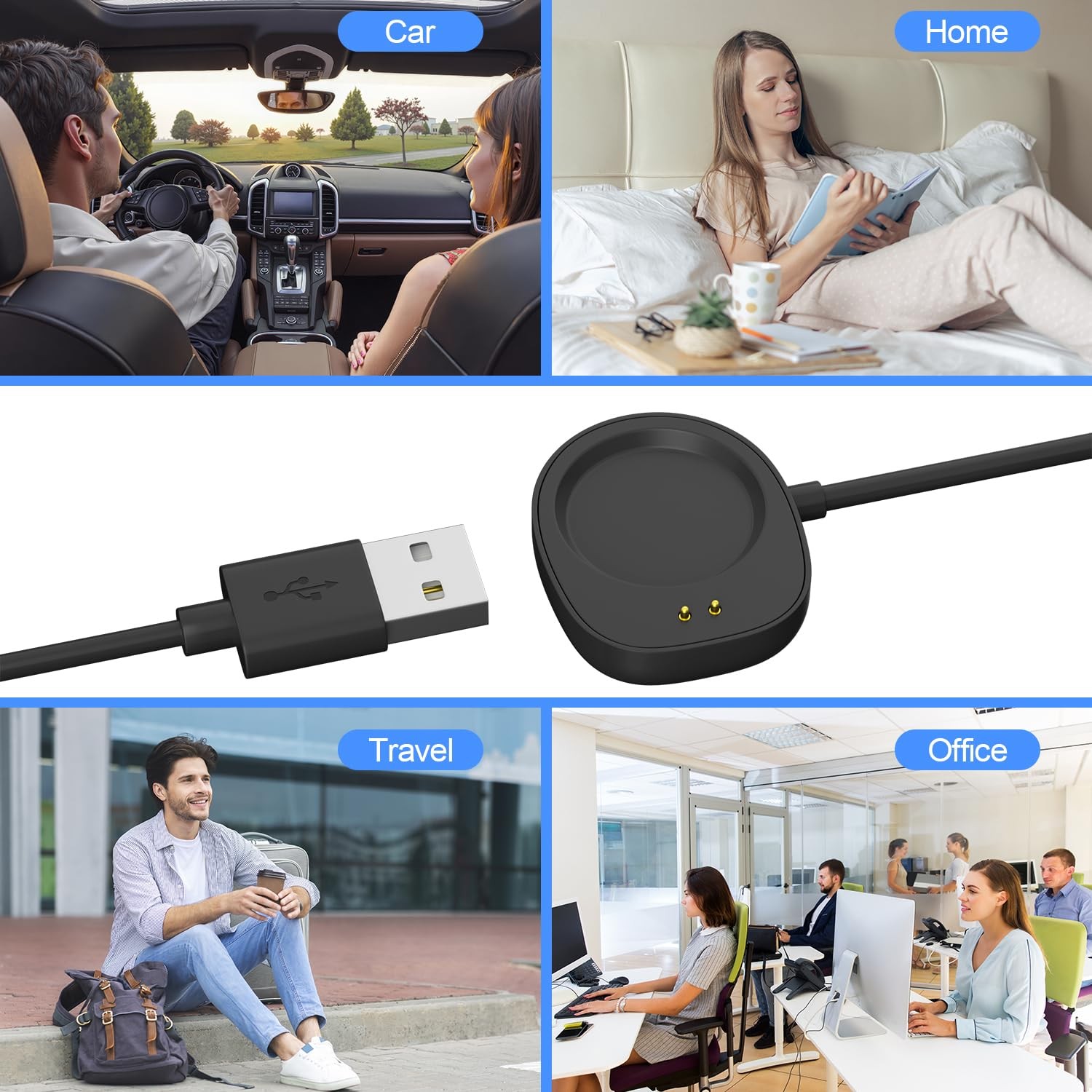 Charger for Amazfit Balance 2/Balance/Active Max/3/Helio Strap Fitness Tracke…