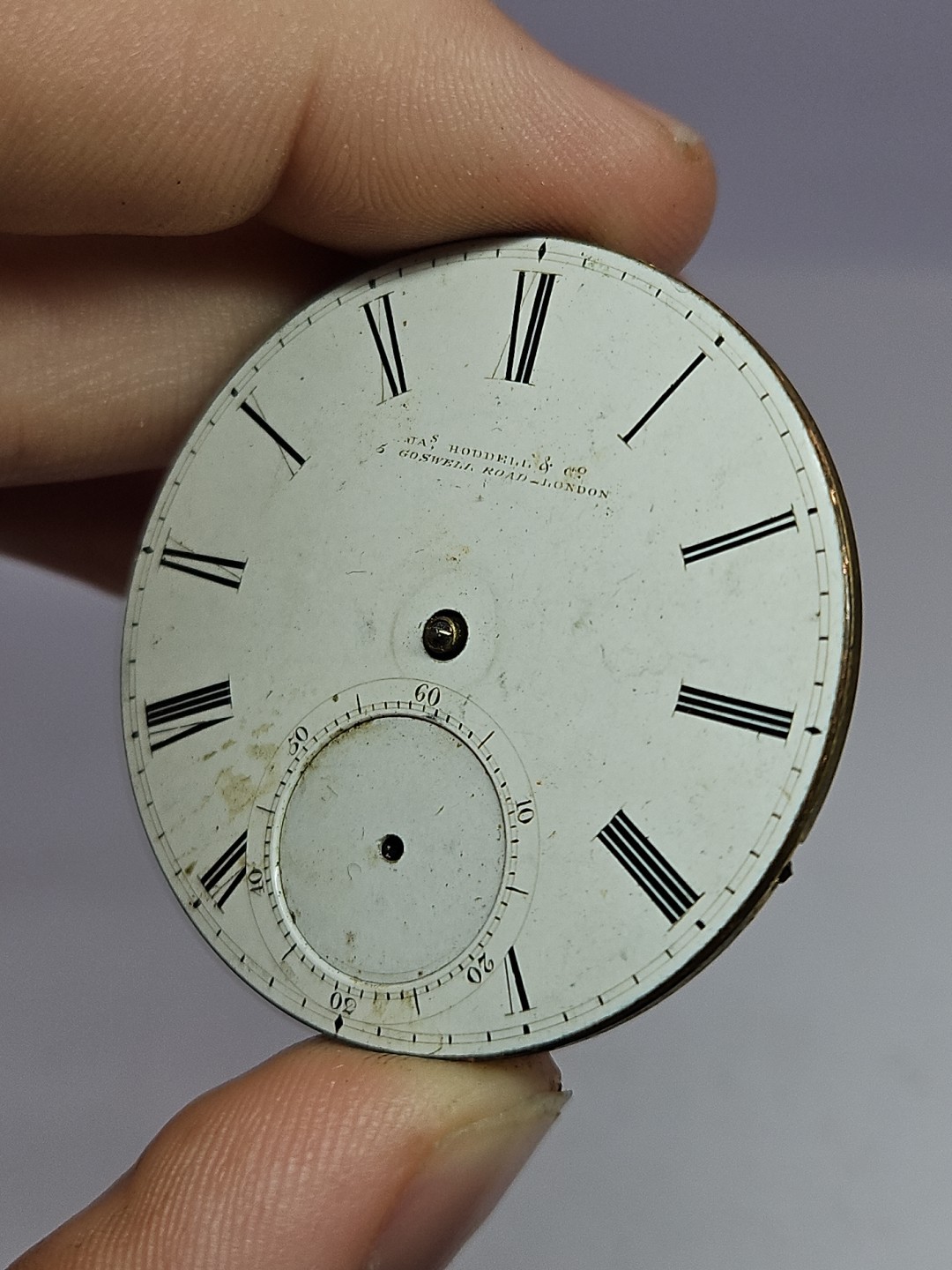 Antique James Hoddell London Pocket Watch Movement Parts Jas 42.29mm English
