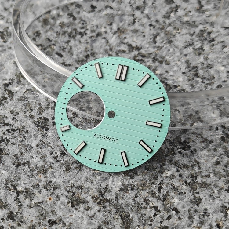 NH38 dial 29.8mm skeletonized coffee green lume fit NH35-NH38-NH36-NH70 movement