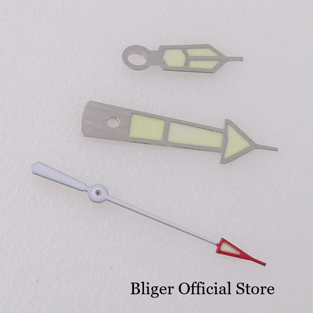 29mm MOD Beige Full Lume Watch Dial for NH35A NH36A Diver Watch Hand Set Parts