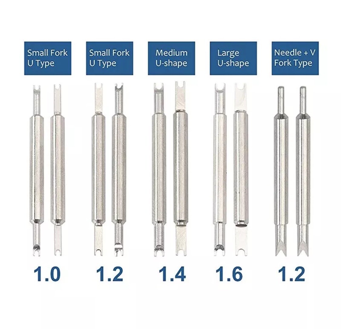 Watch Bracelet Spring Bar Remover Replace Removing Tool Y fork+8Pins For Rolex