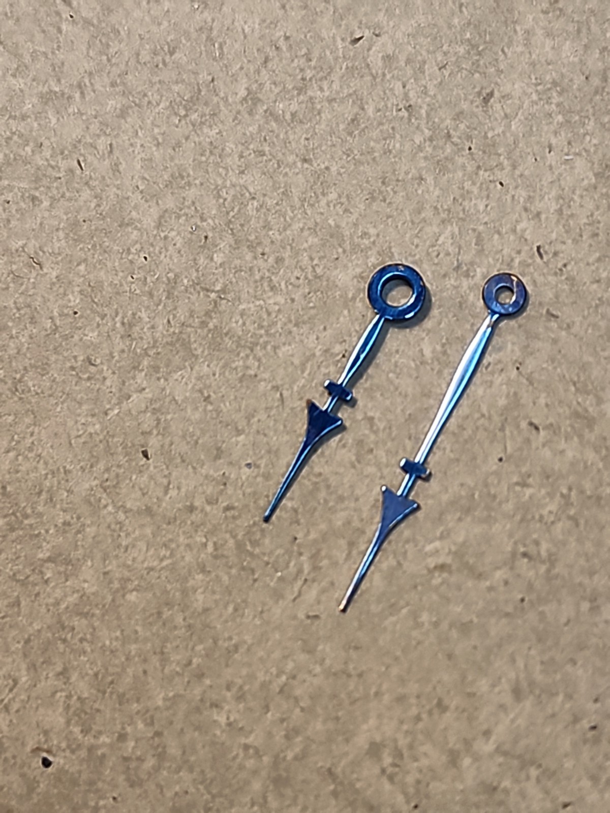 Set Of NOS Howard 12s Blue Arrow Hour/Min Hands 160/95 For Restoration