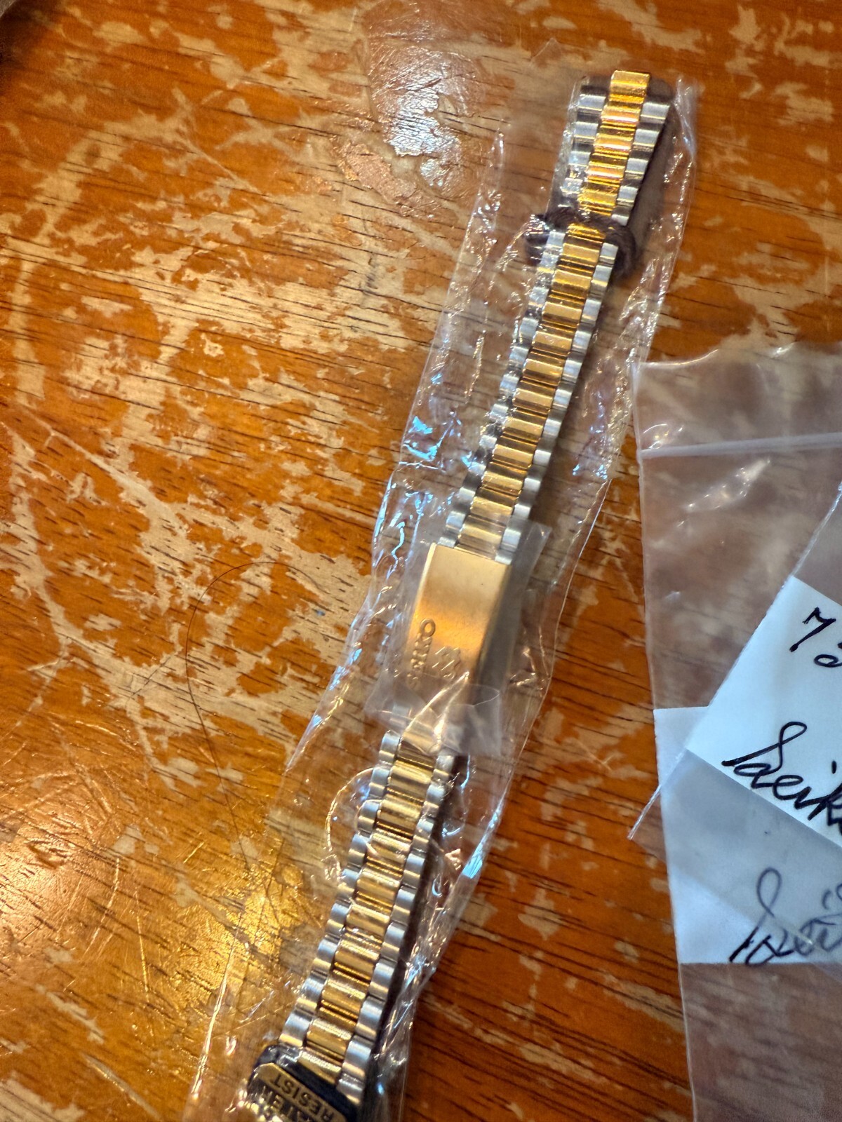 Vintage 1980’s Ladies Seiko Watch Band Clasp Links Gold Silver SQ SYD092 M 10mm