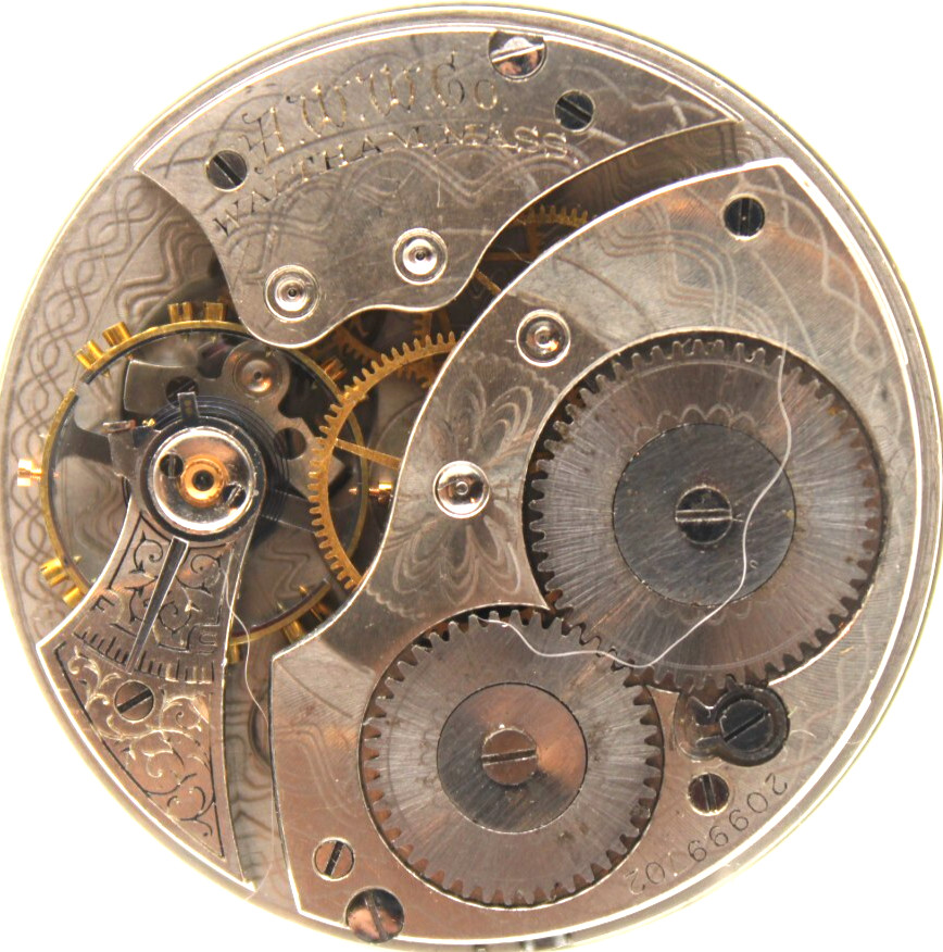 1917 WALTHAM POCKET WATCH MOVEMENT 20999702 GRADE 210 12s 7j (EK)