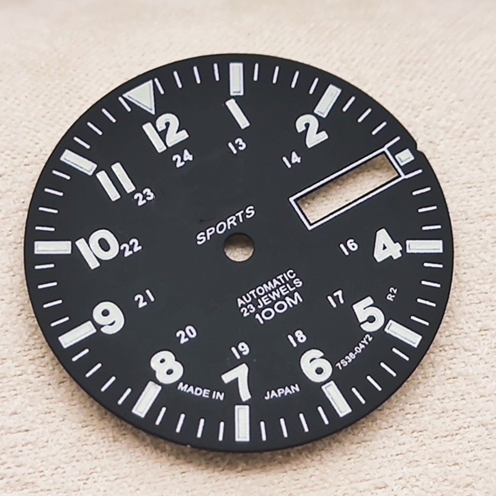 28.5mm C3 Green Luminous Watch Dial Face for NH36A Automatic Mechanical Movement