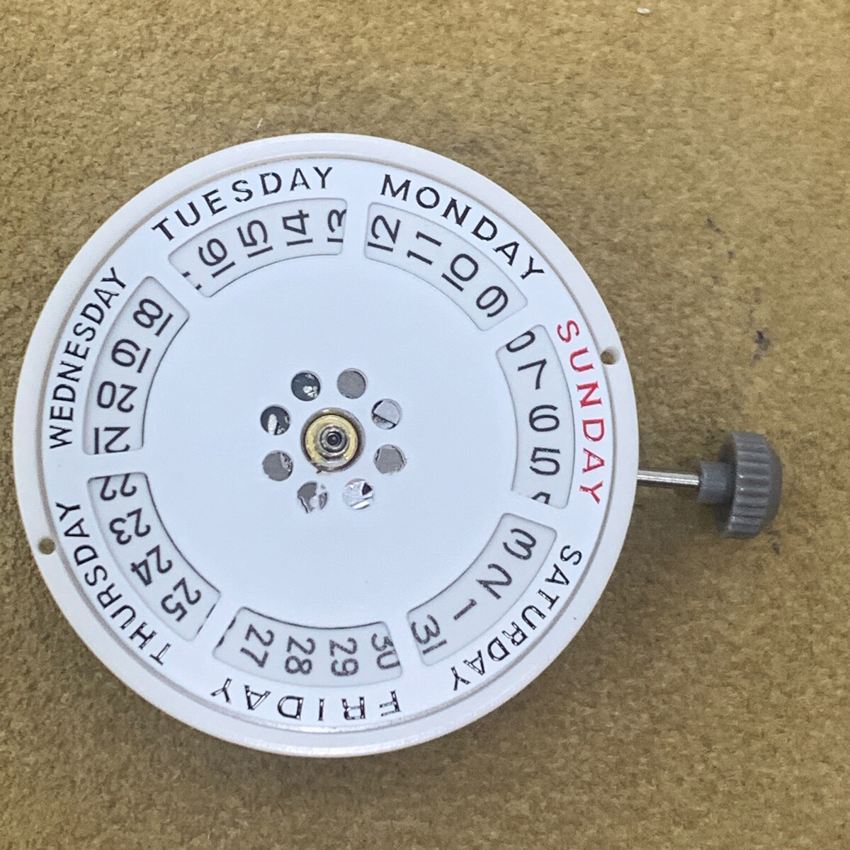 Watch Part MIYOTA 8285 White Automatic Mechanical Movement Double Calendar