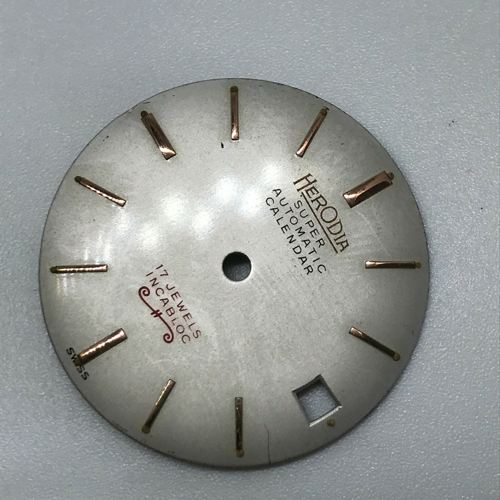 Herodia vintage dial 28mm PARTS REPAIRS swiss made